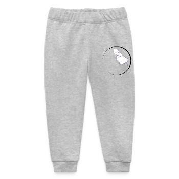 Purple female silhouette - Baby Organic Sweatpants by Stanley/Stella - heather grey - Front