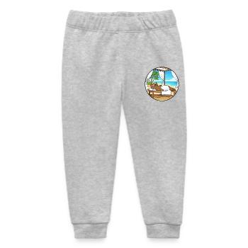 Strand-Spa Otter-Tier-Entspannungskunst - Baby Organic Jogginghose Baby Tumbler von Stanley/Stella - Grau meliert - Vorne