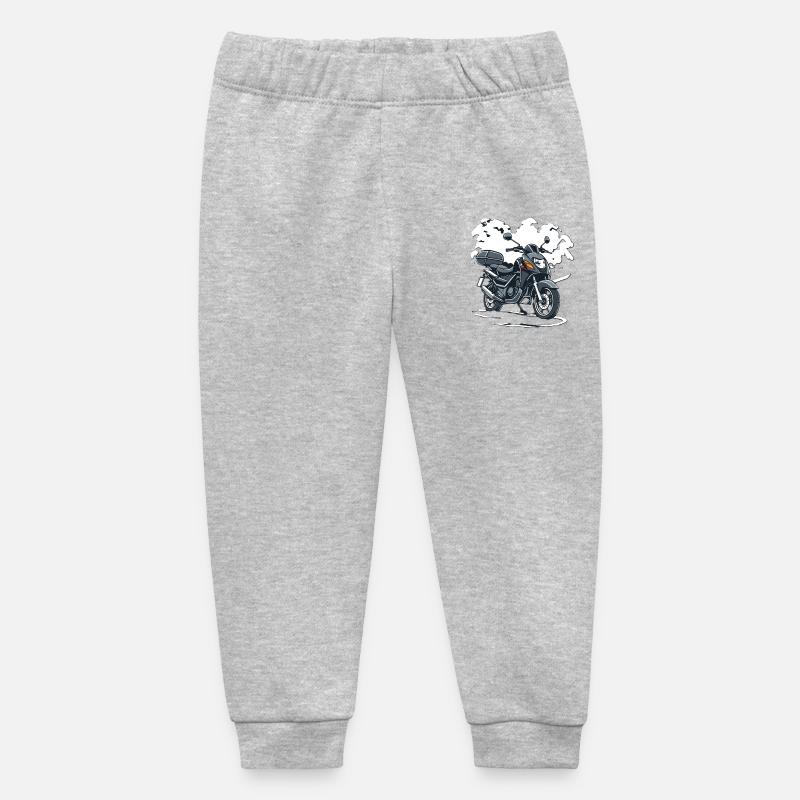 Impulsion moto - Pantalon de jogging bébé bio Stanley/Stella - gris chiné