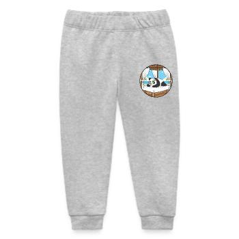 Strand-Spa Panda-Bär-Entspannungskunst - Baby Organic Jogginghose Baby Tumbler von Stanley/Stella - Grau meliert - Vorne