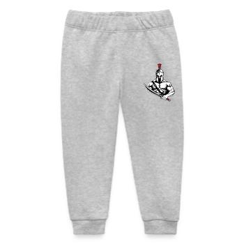 Spartan Gladiator Sword Mascot Spartan Gym - Baby Organic Sweatpants by Stanley/Stella - heather grey - Front