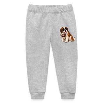 Bernhardiner - Baby Organic Jogginghose Baby Tumbler von Stanley/Stella - Grau meliert - Vorne