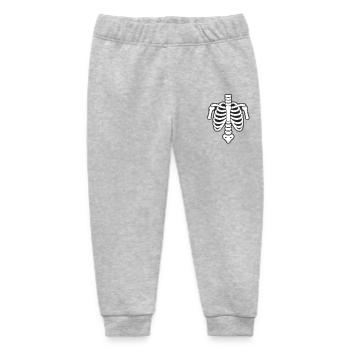 Comic Skelett Brustkorb als Faschingskostüm Party - Baby Organic Jogginghose Baby Tumbler von Stanley/Stella - Grau meliert - Vorne