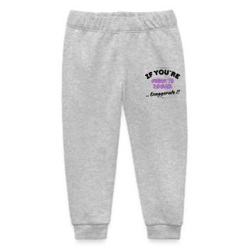 Wenn du träumen willst, übertreibe! - Baby Organic Jogginghose Baby Tumbler von Stanley/Stella - Grau meliert - Vorne