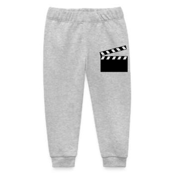 Clapper Board - Baby Organic Sweatpants by Stanley/Stella - heather grey - Front