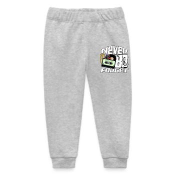 80er Party,Fun Shirt,80er Never Forget..(25) - Baby Organic Jogginghose Baby Tumbler von Stanley/Stella - Grau meliert - Vorne