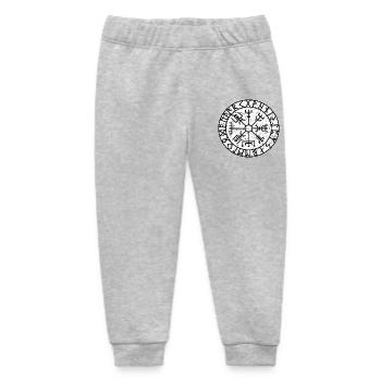Viking Compass Vegvisir Viking Celts symbol - Baby Organic Sweatpants by Stanley/Stella - heather grey - Front