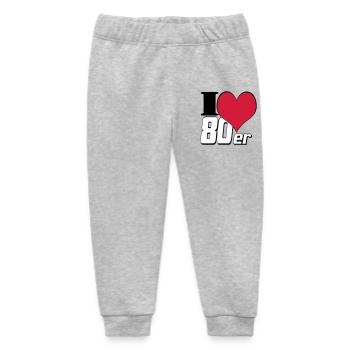 80er Party Retro Fun , Motto Party Shirt 80er (25) - Baby Organic Jogginghose Baby Tumbler von Stanley/Stella - Grau meliert - Vorne