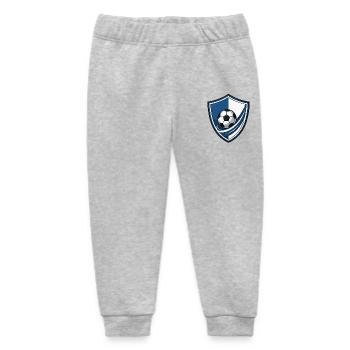 Shield Fußballlogo mit Ball - Baby Organic Jogginghose Baby Tumbler von Stanley/Stella - Grau meliert - Vorne