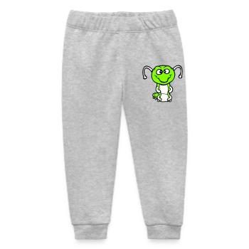 Caterpillar Friendly sweet lovely smiles happy Comic - Baby Organic Sweatpants by Stanley/Stella - heather grey - Front