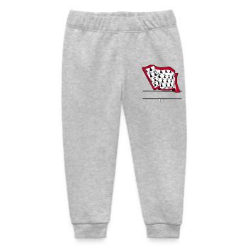 Limousin-Flaggen-Textraum - Baby Organic Jogginghose Baby Tumbler von Stanley/Stella - Grau meliert - Vorne