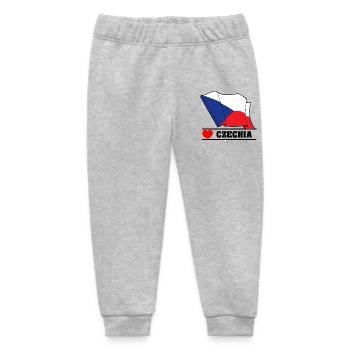 TSCHECHISCHE Republik – Flagge mit Herz - Baby Organic Jogginghose Baby Tumbler von Stanley/Stella - Grau meliert - Vorne