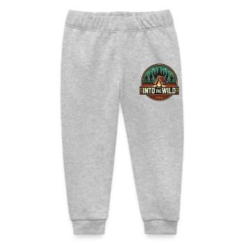 Into The Wild Camping Natur Lagerfeuer Outdoor - Baby Organic Jogginghose Baby Tumbler von Stanley/Stella - Grau meliert - Vorne