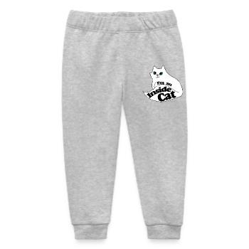 Inside Cat Cartoon Slogan Tee - Baby Organic Jogginghose Baby Tumbler von Stanley/Stella - Grau meliert - Vorne