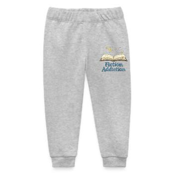 Fiktionssucht, offenes Buch - Baby Organic Jogginghose Baby Tumbler von Stanley/Stella - Grau meliert - Vorne