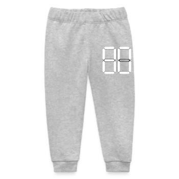 NUMBER 80 Eighty Gift Digital - Baby Organic Sweatpants by Stanley/Stella - heather grey - Front