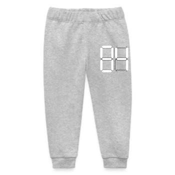 NUMBER 84 Eighty-Four Gift Digital - Baby Organic Sweatpants by Stanley/Stella - heather grey - Front