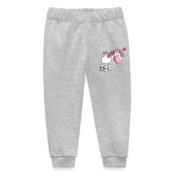 Goldiges Einhorn - Baby Organic Jogginghose Baby Tumbler von Stanley/Stella - Grau meliert - Vorne