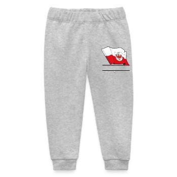 Tirol-Flagge – Namensraum - Baby Organic Jogginghose Baby Tumbler von Stanley/Stella - Grau meliert - Vorne