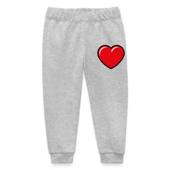 Herz / Herzchen (Liebe / Symbol / 3C) - Baby Organic Jogginghose Baby Tumbler von Stanley/Stella - Grau meliert - Vorne