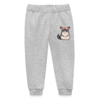 Chinchilla - Pantalon de jogging bébé bio Stanley/Stella - gris chiné - Devant