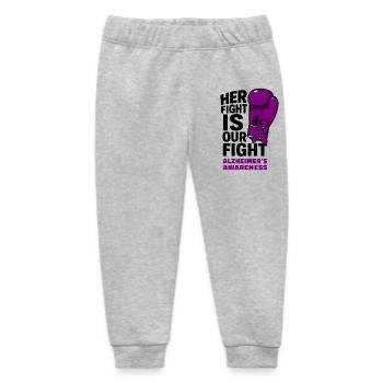 Ihr Kampf ist unser Kampf - Alzheimer Aufklärung - Baby Organic Jogginghose Baby Tumbler von Stanley/Stella - Grau meliert - Vorne