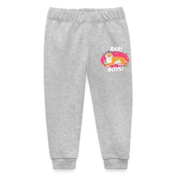 Tiger Lounge RAR BOYS! - Baby Organic Sweatpants by Stanley/Stella - heather grey - Front