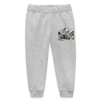 LKW Fahrer Lastwagen Fernverkehr Straße Berge - Baby Organic Jogginghose Baby Tumbler von Stanley/Stella - Grau meliert - Vorne