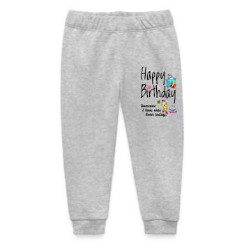 Happy Birthday to Someone Special - Baby Organic Sweatpants by Stanley/Stella - heather grey - Front