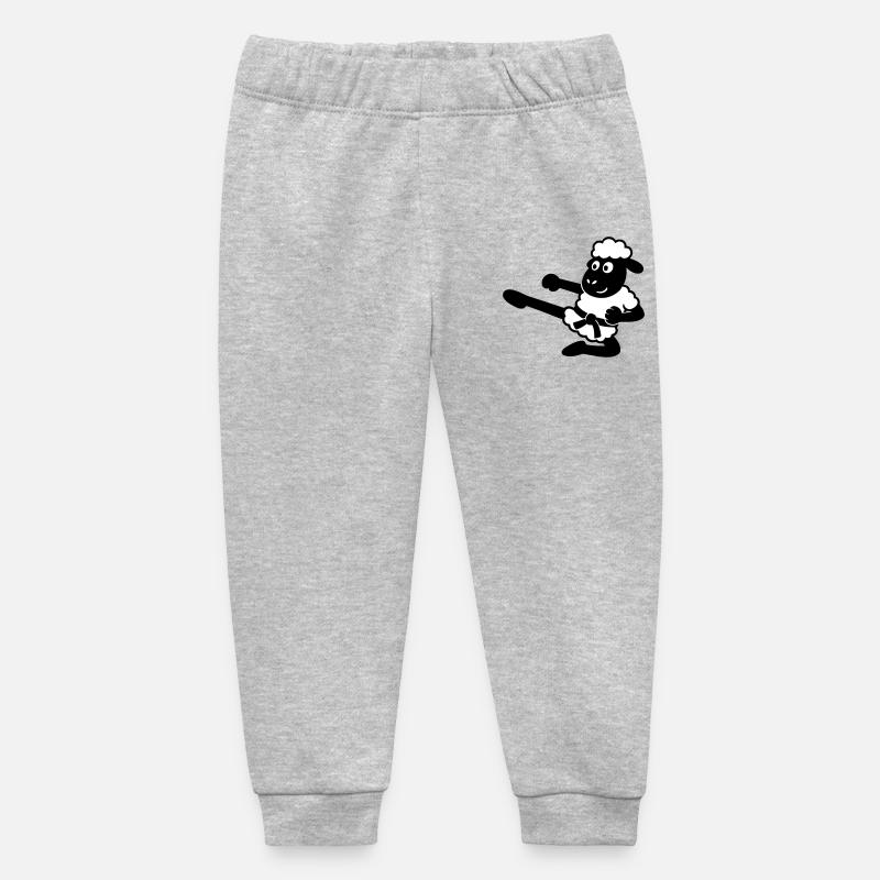 Karaté Mouton - Pantalon de jogging bébé bio Stanley/Stella - gris chiné
