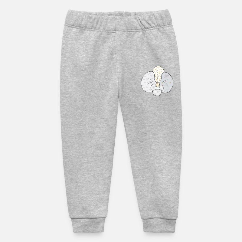 Weisse_Musterorchidee - Pantalon de jogging bébé bio Stanley/Stella - gris chiné
