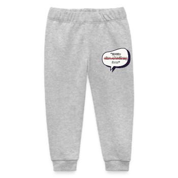Ich leite Strom Spruch - Baby Organic Jogginghose Baby Tumbler von Stanley/Stella - Grau meliert - Vorne