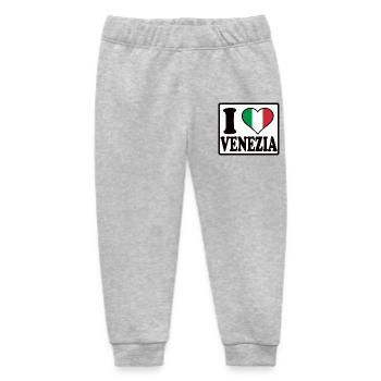 I love Venice - Baby Organic Sweatpants by Stanley/Stella - heather grey - Front