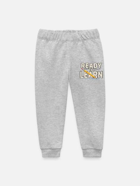 Student Motivation – Ready to Learn - Baby Organic Sweatpants by Stanley/Stella - heather grey