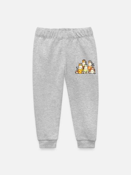 Horse Friendship - Baby Organic Sweatpants by Stanley/Stella - heather grey