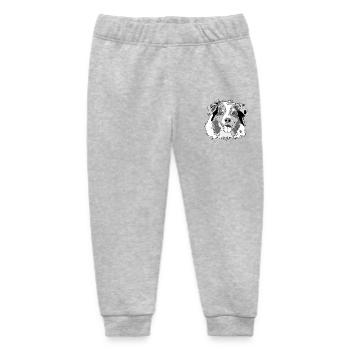 Australian Shepherd - Baby Organic Sweatpants by Stanley/Stella - heather grey - Front