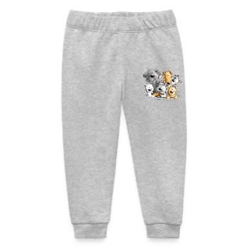 Dog poop dog pack - Baby Organic Sweatpants by Stanley/Stella - heather grey - Front