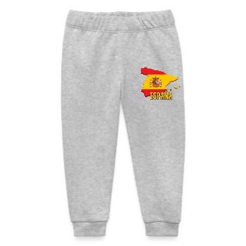 Flagge von Spanien, Karte Flagge von Spanien - Baby Organic Jogginghose Baby Tumbler von Stanley/Stella - Grau meliert - Vorne