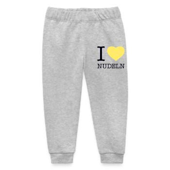 I love pasta - Baby Organic Sweatpants by Stanley/Stella - heather grey - Front