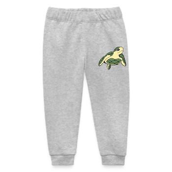 Turtle Turtles - Baby Organic Sweatpants by Stanley/Stella - heather grey - Front