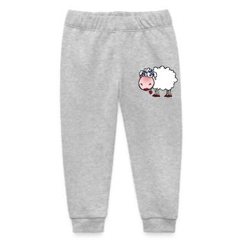 Kuschelschaf mit Herzanhänger - Baby Organic Jogginghose Baby Tumbler von Stanley/Stella - Grau meliert - Vorne