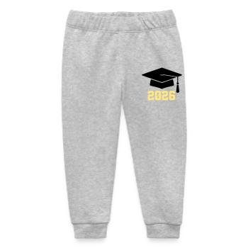 Absolvent 2026 Bachelor Hut - Baby Organic Jogginghose Baby Tumbler von Stanley/Stella - Grau meliert - Vorne