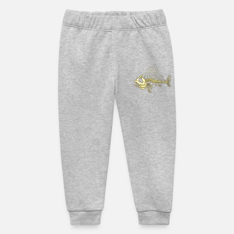Poisson - Pantalon de jogging bébé bio Stanley/Stella - gris chiné