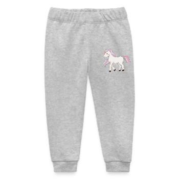 Unicorn - Baby Organic Sweatpants by Stanley/Stella - heather grey - Front
