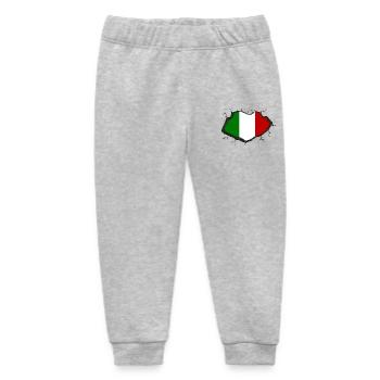 Italian flag - Baby Organic Sweatpants by Stanley/Stella - heather grey - Front