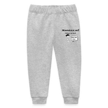 Meister des Redens, zu viel zu sprechen - Baby Organic Jogginghose Baby Tumbler von Stanley/Stella - Grau meliert - Vorne
