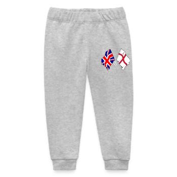 City of London & Great Britain Flaggen - Baby Organic Jogginghose Baby Tumbler von Stanley/Stella - Grau meliert - Vorne