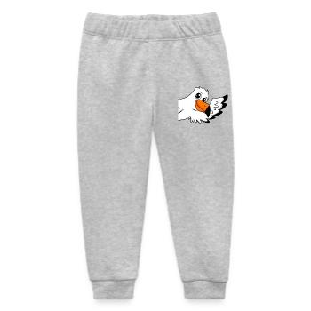Möwe Gruß Begrüßung - Baby Organic Jogginghose Baby Tumbler von Stanley/Stella - Grau meliert - Vorne