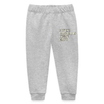 Canadian Fast-Food Poutine - Baby Organic Sweatpants by Stanley/Stella - heather grey - Front