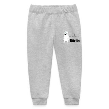Berlin mit Berliner Bär = Bärlin - Baby Organic Jogginghose Baby Tumbler von Stanley/Stella - Grau meliert - Vorne